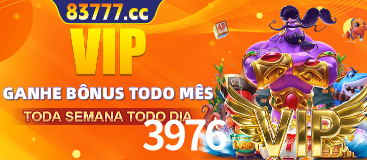Banner promocional do 3976 oferecendo 100% de recompensas adicionais contínuas para quem fizer o login diário (Daily sign-in), com um mascote de coelho.